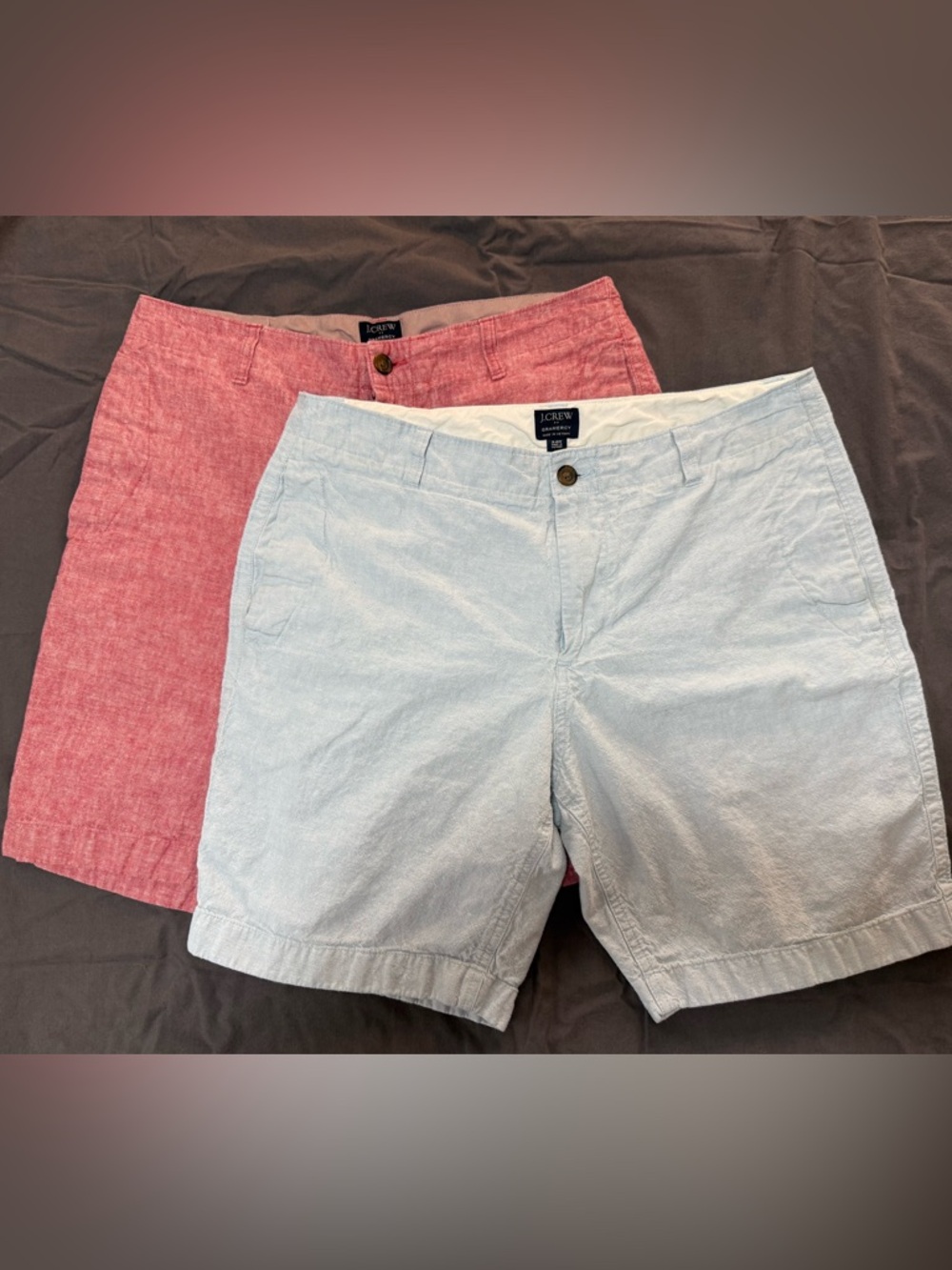 J. Crew Men’s Linen Blend Shorts (Lot of 2) - 7 inch